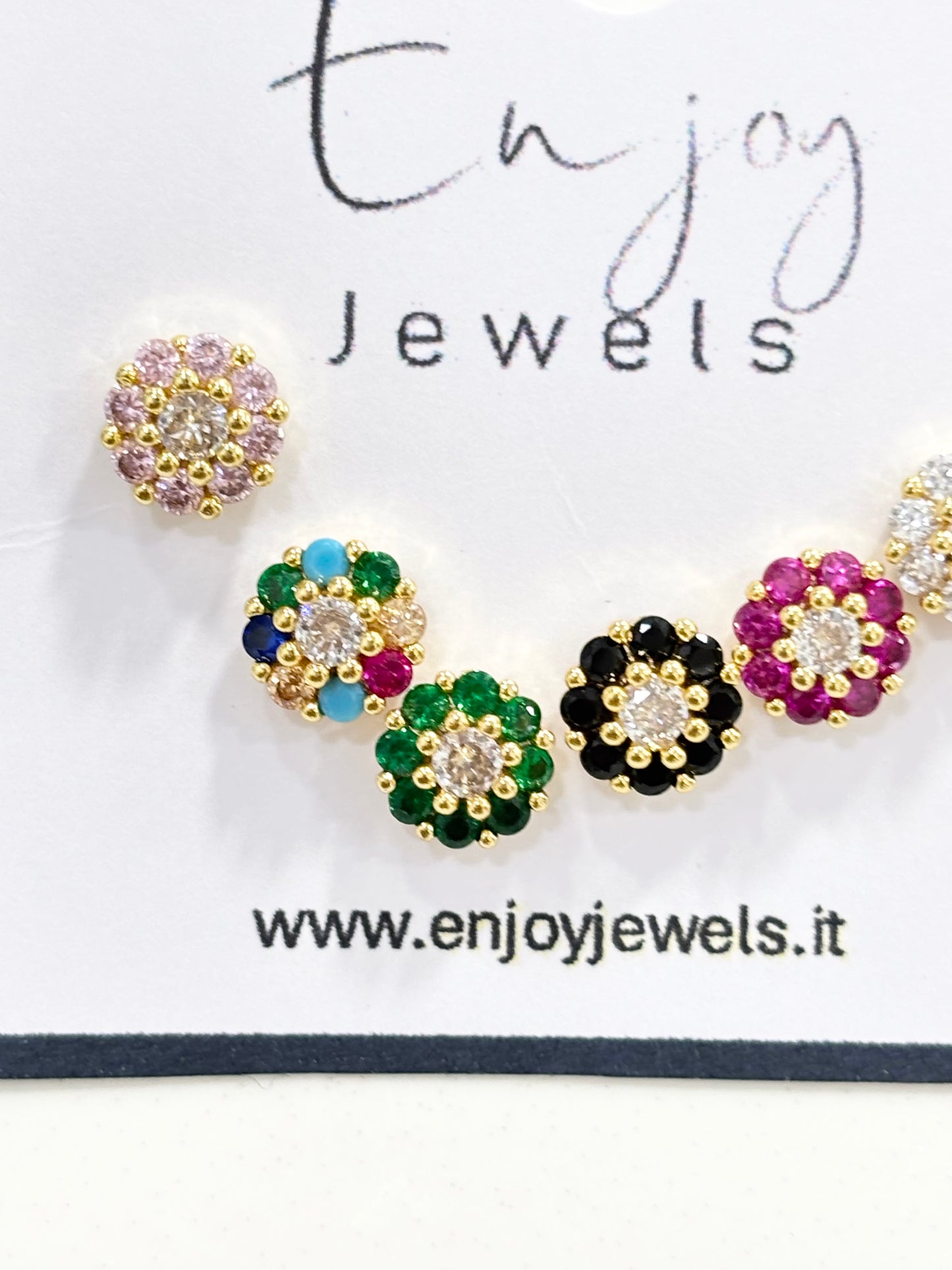 Orecchini Fiori Arcobaleno