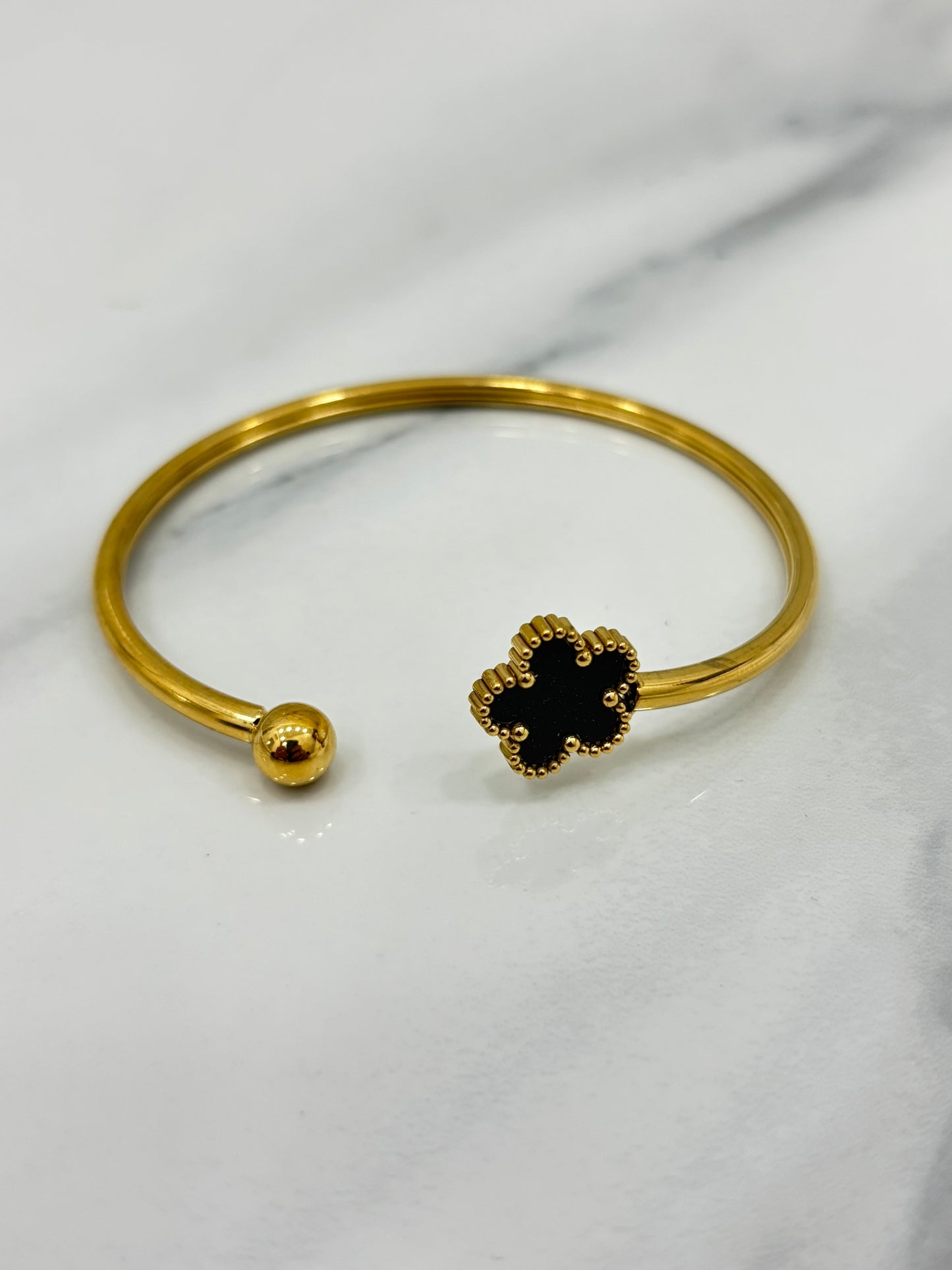 Bracciale quadrifoglio regolabile